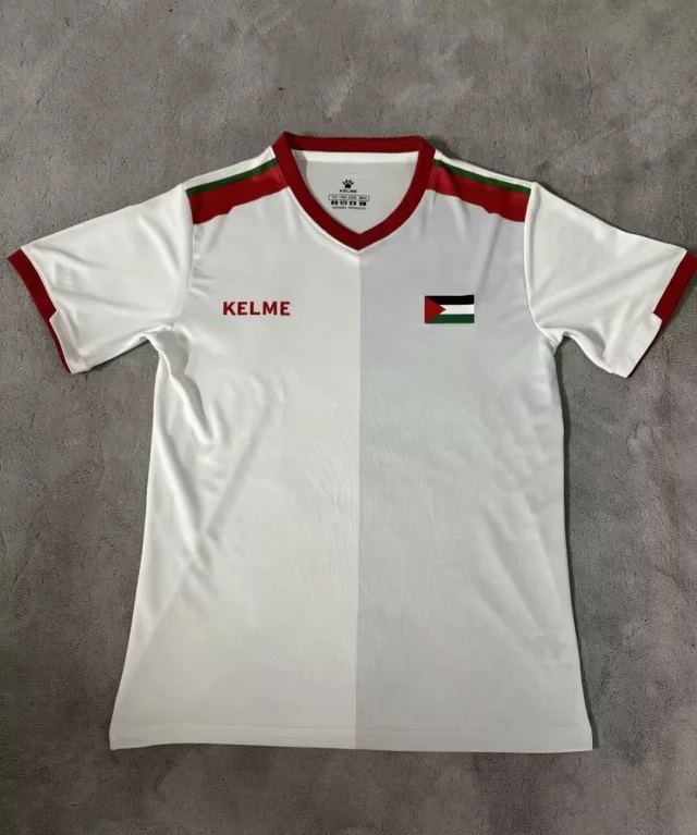 AAA Quality Palestine 24/25 Away White/Grey Soccer Jersey